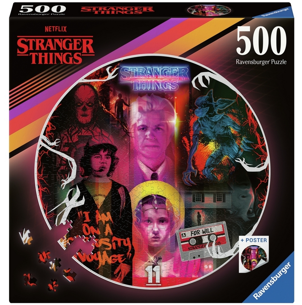Stranger Things - Rundt puslespil, 500 brikker