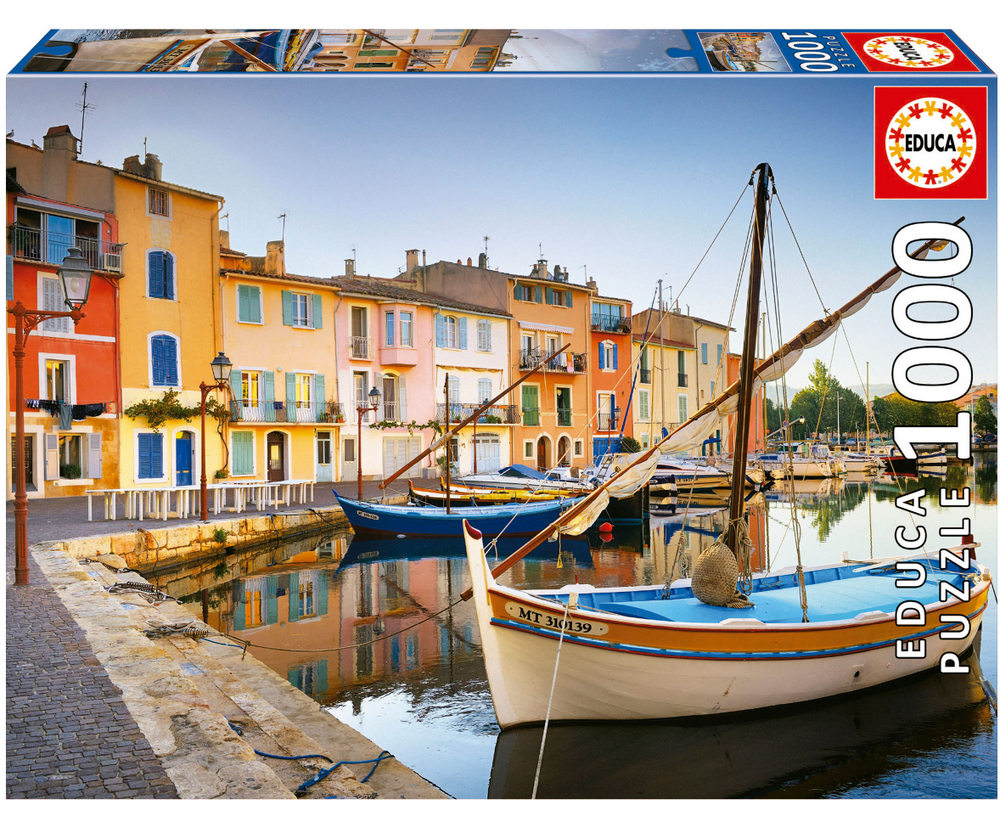 Frankrig: Havnen i Martigues, Provence, 1000 brikker