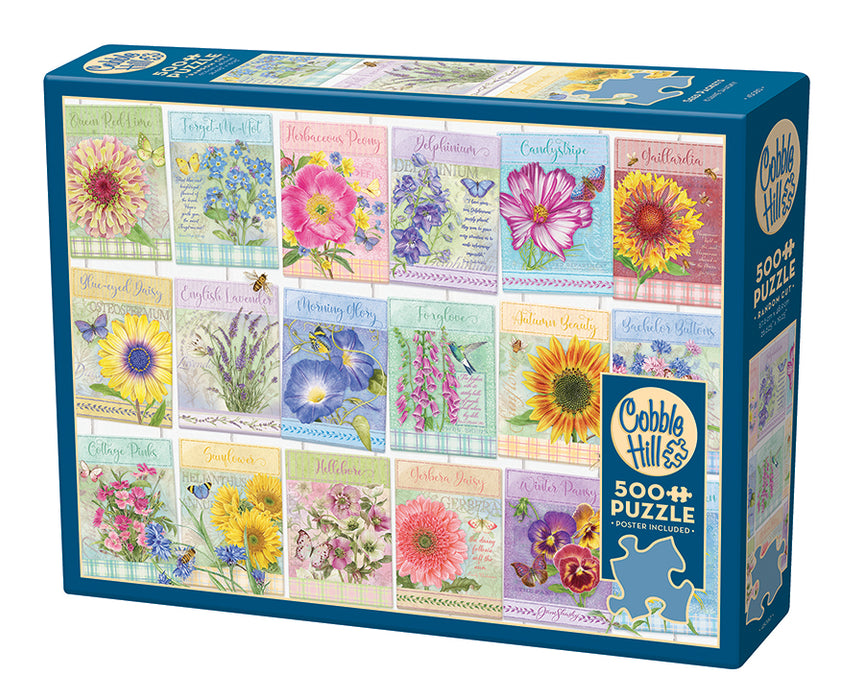 Collage: Blomsterfrø, 500 brikker
