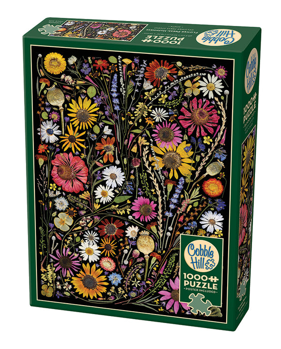 Tørrede blomster: Farverigt, 1000 brikker