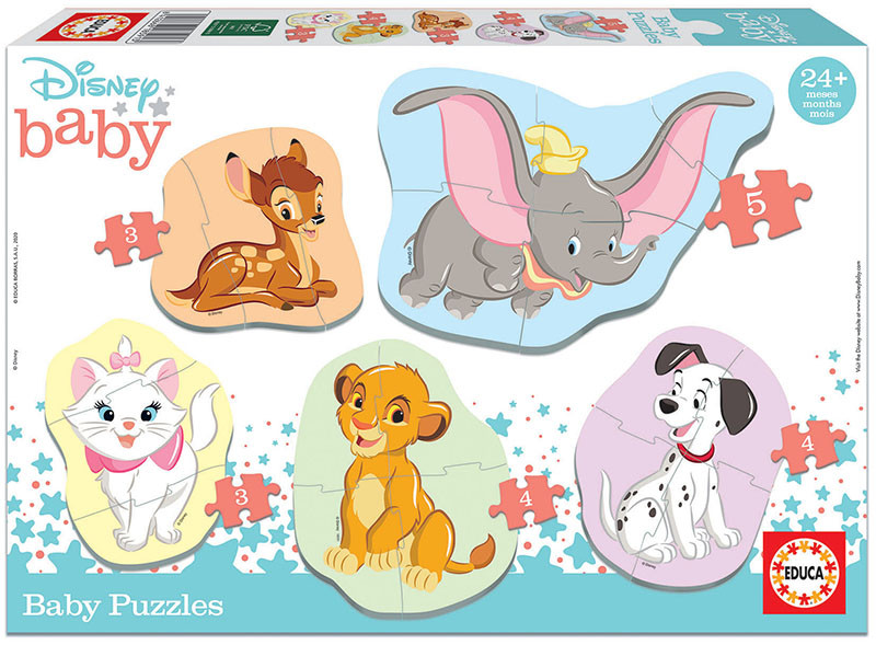 Baby: Disney - Dyr, 3 brikker