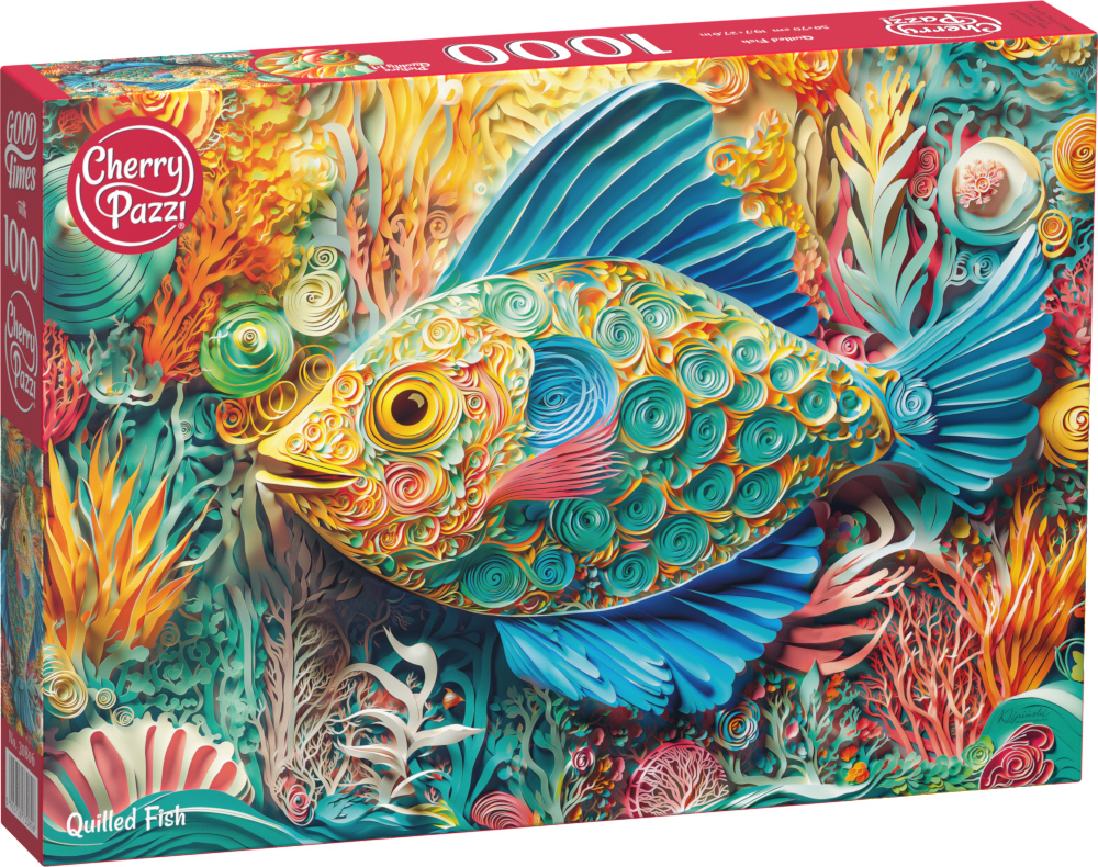 Farverig fisk, 1000 brikker