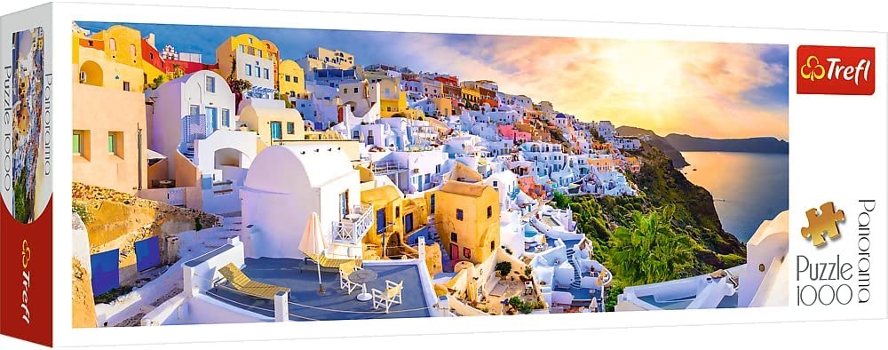 Grækenland: Santorini - Panorama, 1000 brikker