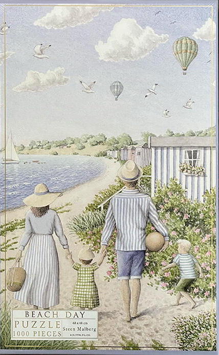 En dag på stranden, 1000 brikker