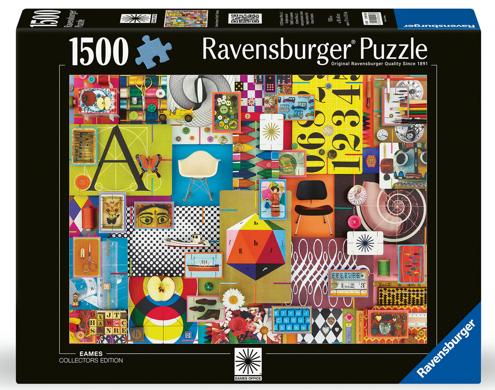 Eames: Farverigt, 1500 brikker