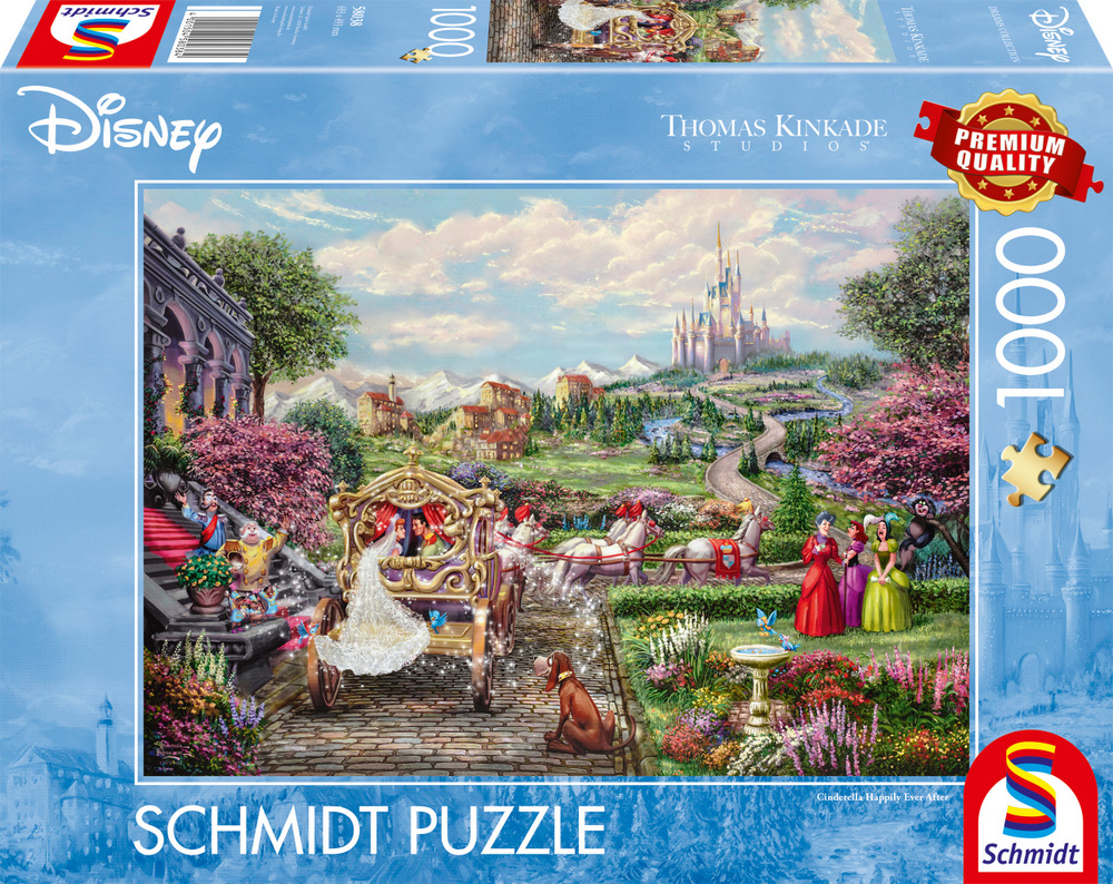 Disney: Kinkade - Askepot og prinsen, 1000 brikker