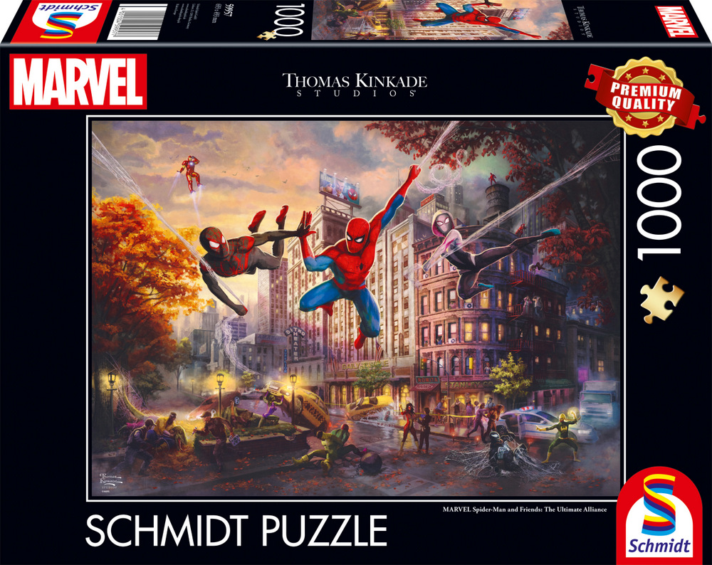 Marvel: Kinkade - Spider-Man, 1000 brikker
