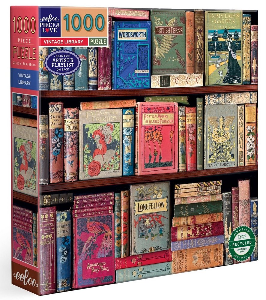 Biblioteket - Vintage, 1000 brikker