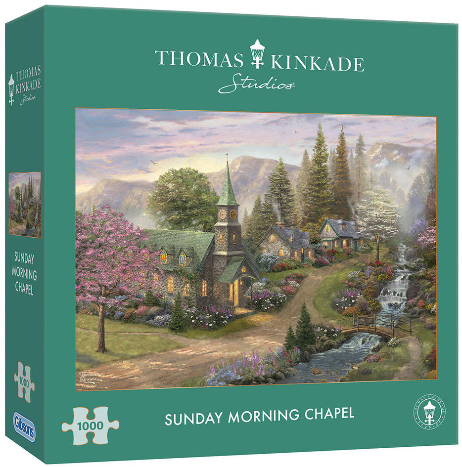 Kinkade: Kirken i morgenlyset, 1000 brikker