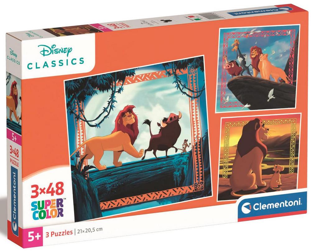 Disney: Løvernes Konge, 3x48 brikker