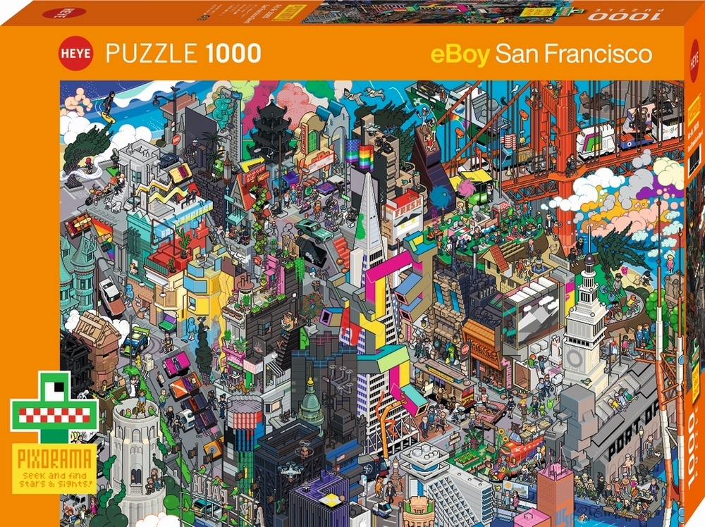eBoy: Pixorama - San Francisco, 1000 brikker