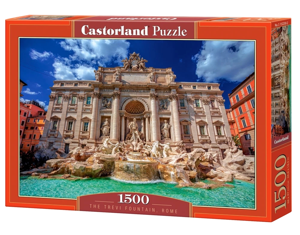 Trevi-fontænen i Rom, Italien, 1500 brikker