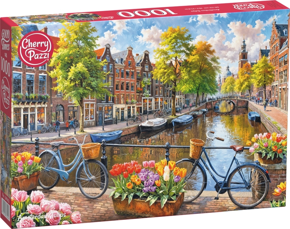 Amsterdam: Tulipaner, 1000 brikker