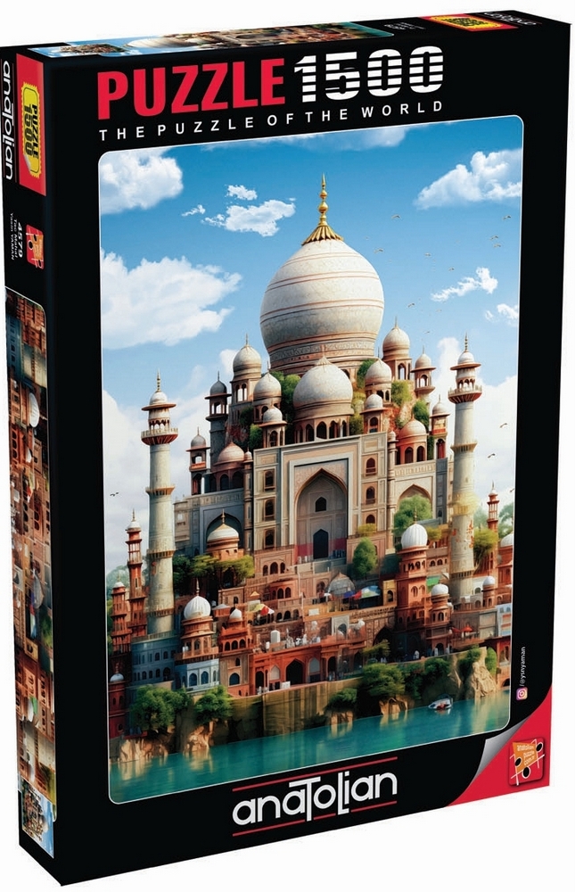 Bybilledet: Taj Mahal, 1500 brikker