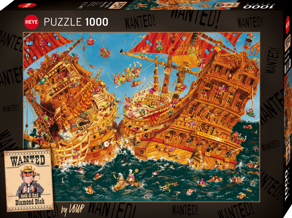 Loup: Efterlyst - Diamond Dick, 1000 brikker