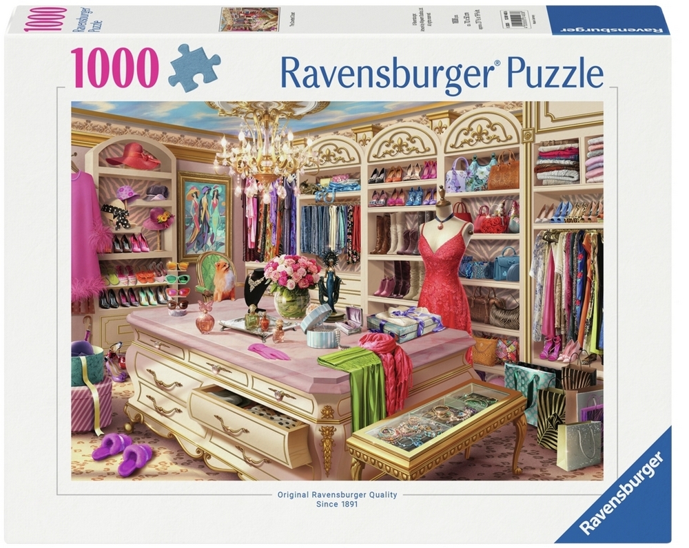 Ravensburger Puslespil - Dametøjsbutikken, 1000 brikker