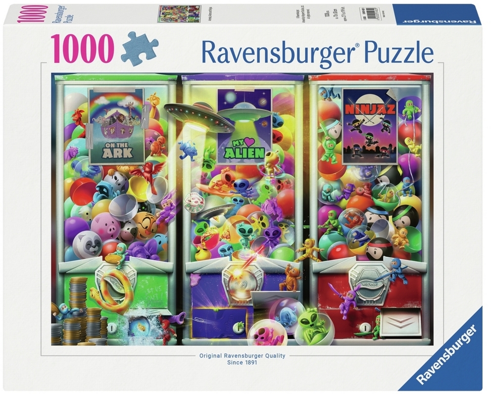 Ravensburger Puslespil - Automaten med legetøj, 1000 brikker