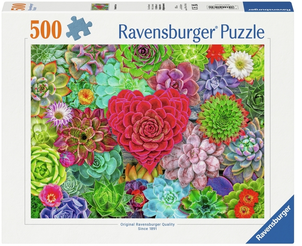 L. Stewart: Succulenter - Kærlighed, 500 brikker