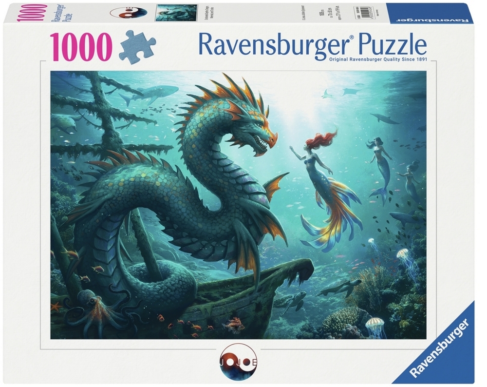 Ravensburger Puslespil - Havfruen og søslangen, 1000 brikker