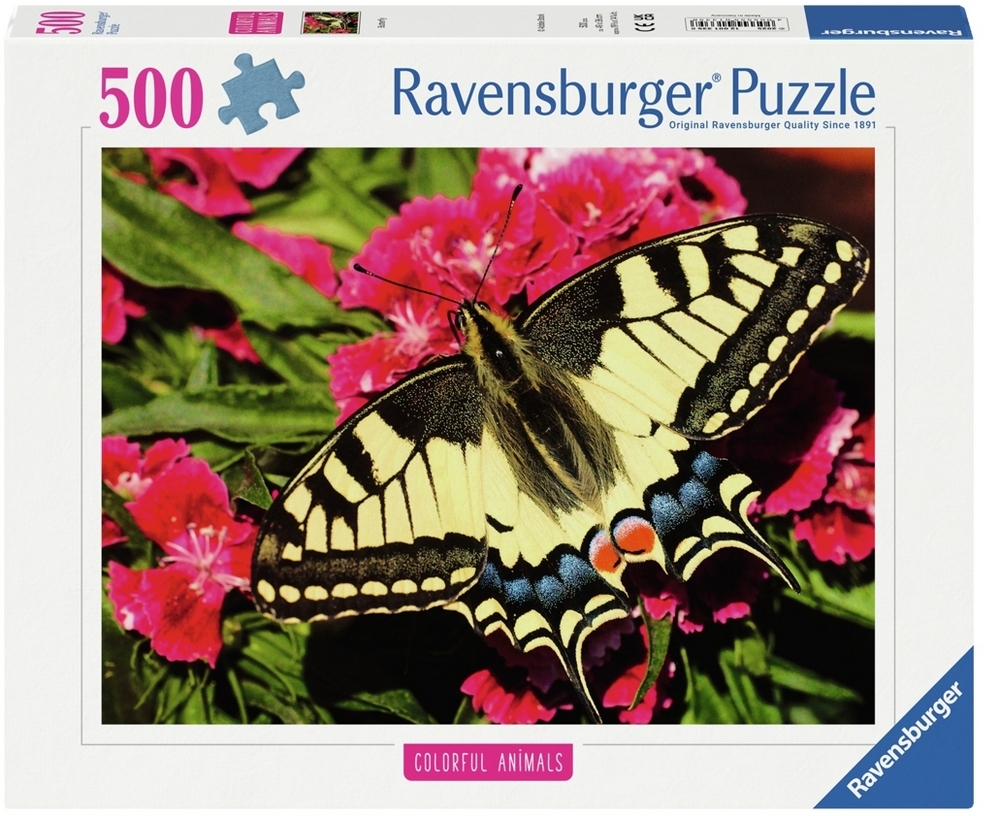 Ravensburger Puslespil - Sommerfuglen, 500 brikker