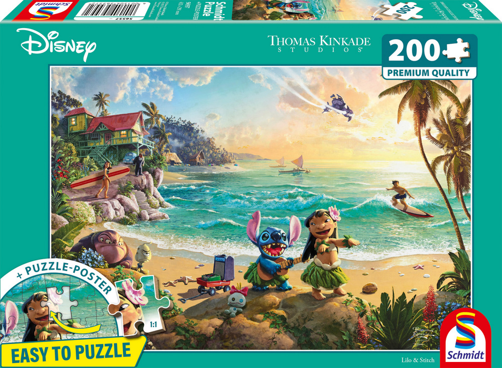 Disney: Kinkade - Lilo & Stitch, 200 brikker