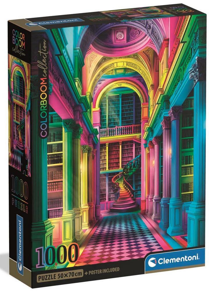 Farve eksplosion: Biblioteket, 1000 brikker