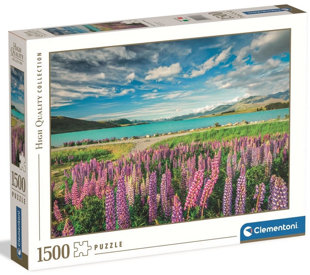 New Zealand: Lupiner ved Lake Tekapo, 1500 brikker