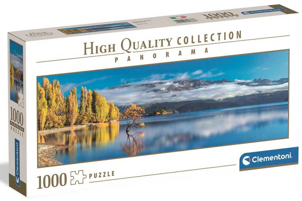 New Zealand: Wanaka søen - Panorama, 1000 brikker