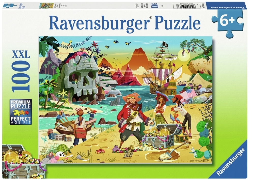 Ravensburger Puslespil - Skatteøen, 100 brikker