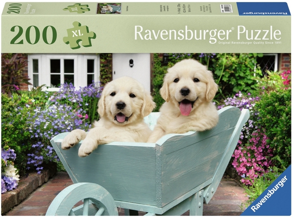 Ravensburger Puslespil - Cuddiford: Golden Retriever, 200 brikker