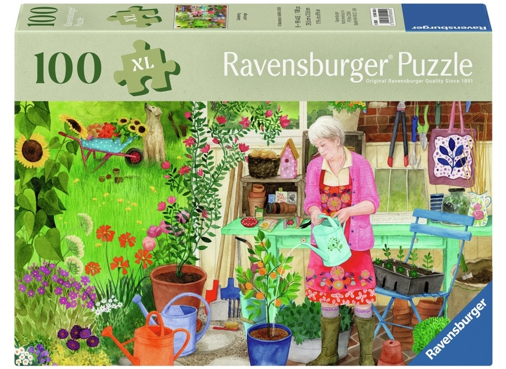 Ravensburger Puslespil - Hygge i haven, 100 brikker