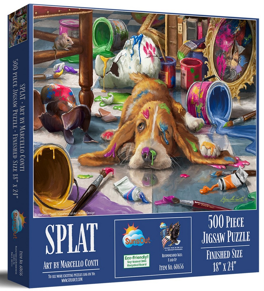 Farverig hund, 500 brikker