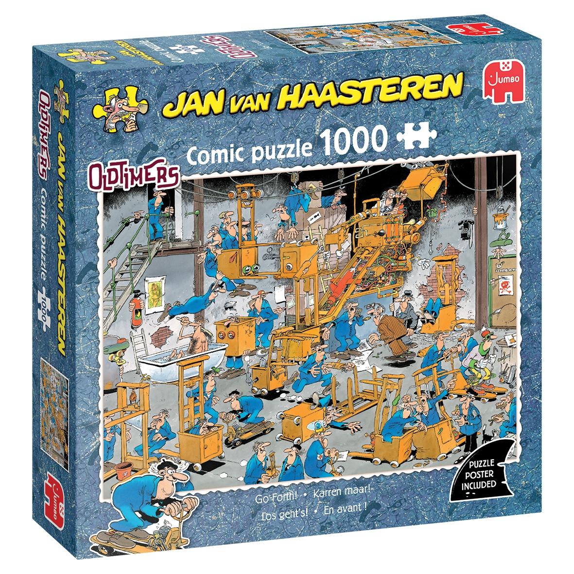 Jan Van Haasteren Puslespil - Organiseret kaos, 1000 brikker