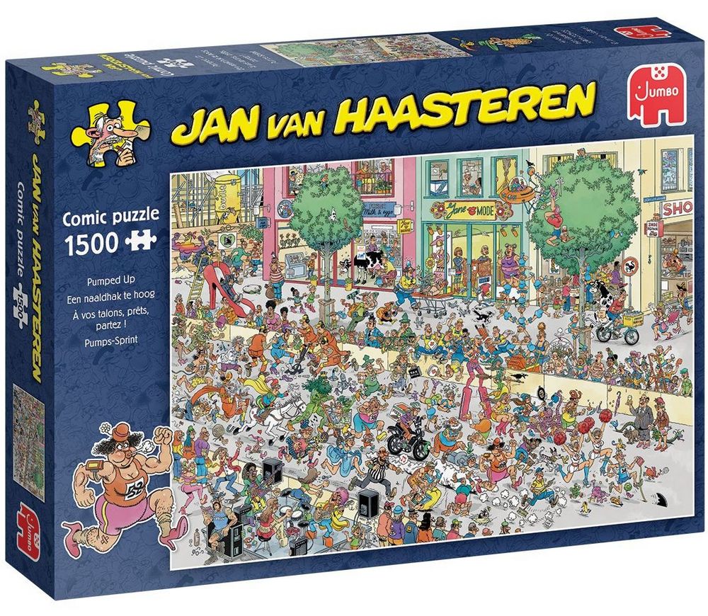 Jan Van Haasteren Puslespil - Byen løber løbsk, 1500 brikker