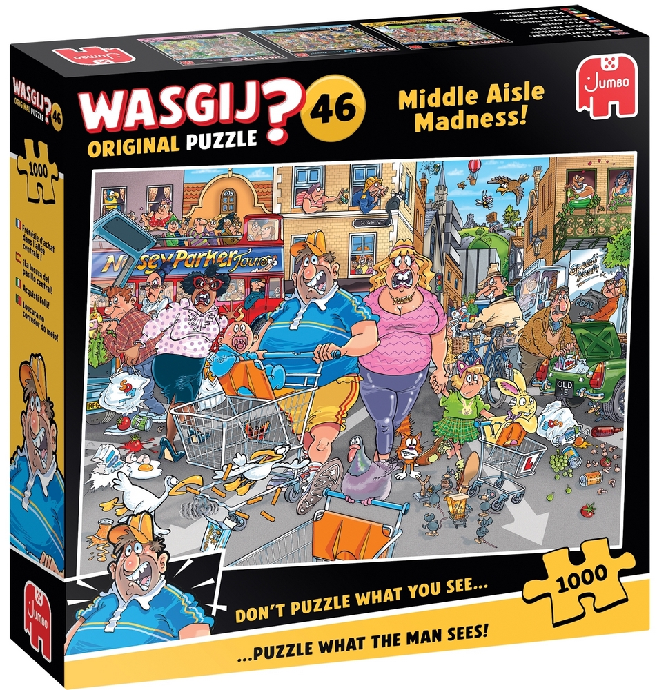 Wasgij Puslespil - Original 46: Kaos i centrum!, 1000 brikker