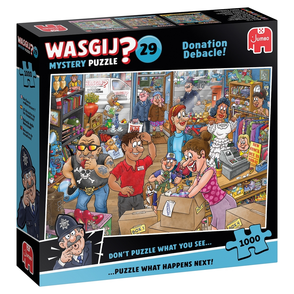 Wasgij Puslespil - Mystery 29: Kaos i genbrugsbutikken, 1000 brikker