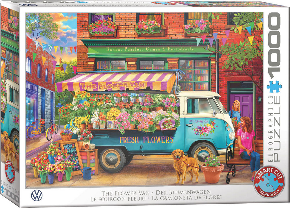 VW: Den mobile blomsterbutik, 1000 brikker