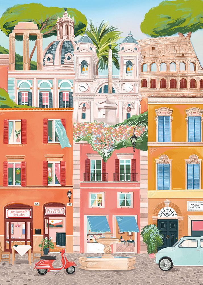 Italien: Rom, 1000 brikker