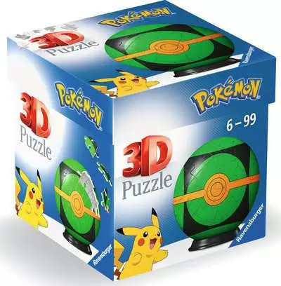 Ravensburger Puslespil - 3D: Pokemon Pokeballs - Duskball, 54 brikker