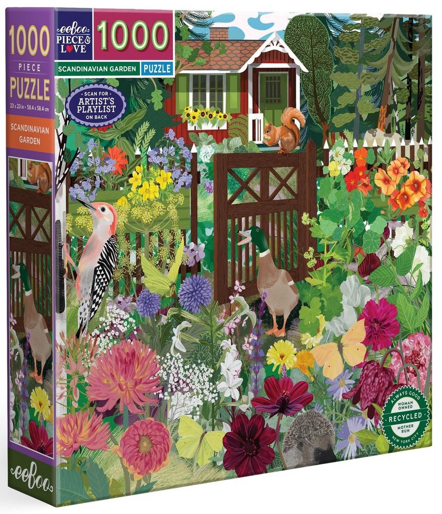 Sommeridyl i den blomstrende have, 1000 brikker