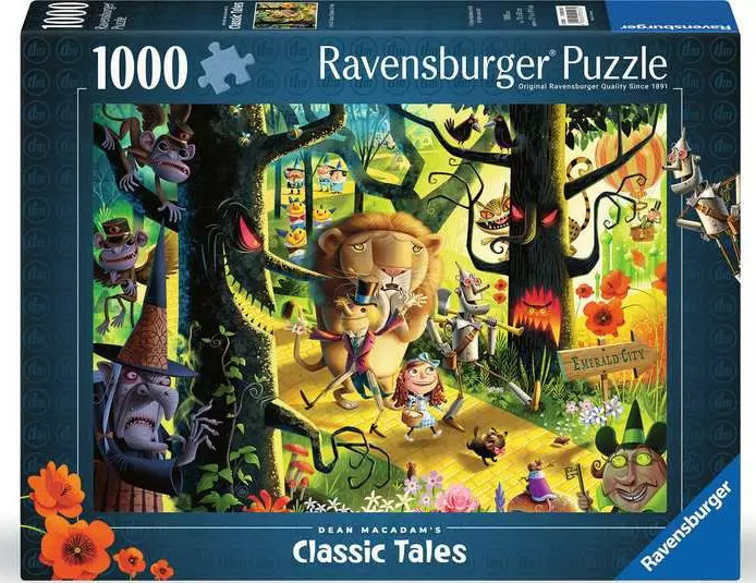 Ravensburger Puslespil - MacAdam: Troldmanden fra Oz, 1000 brikker