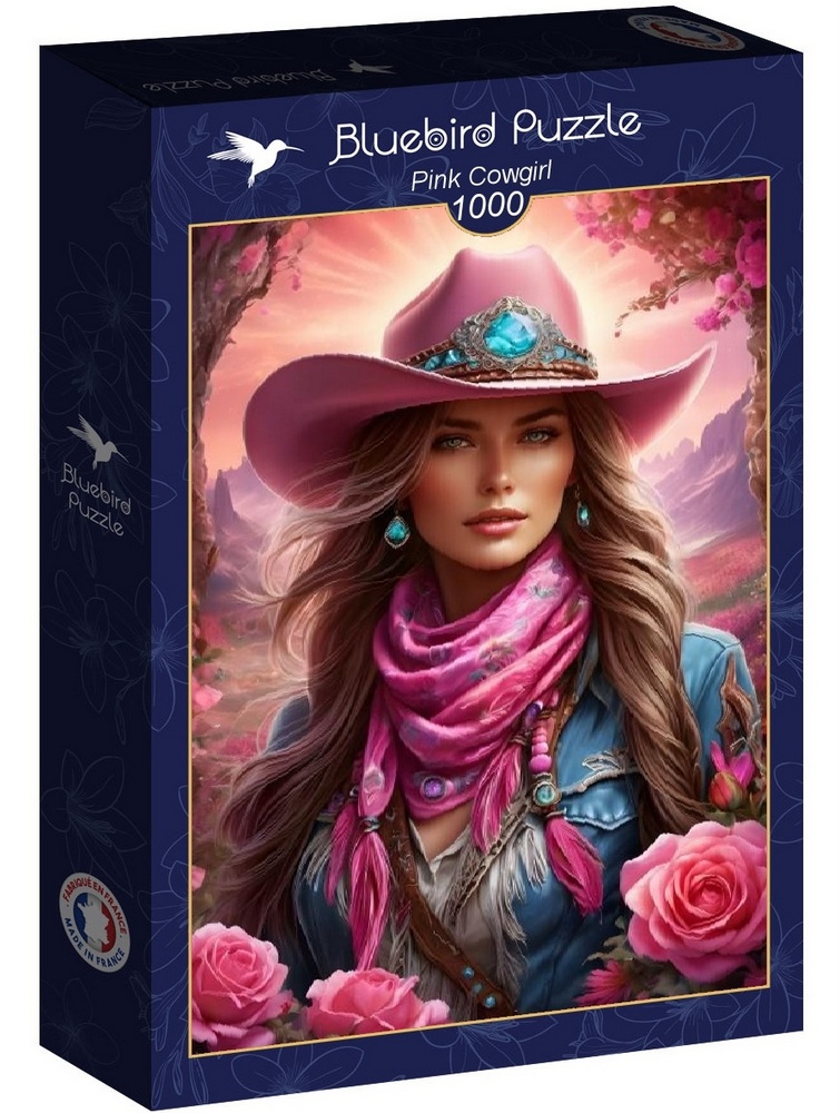 Cowgirl i solnedgangen, 1000 brikker