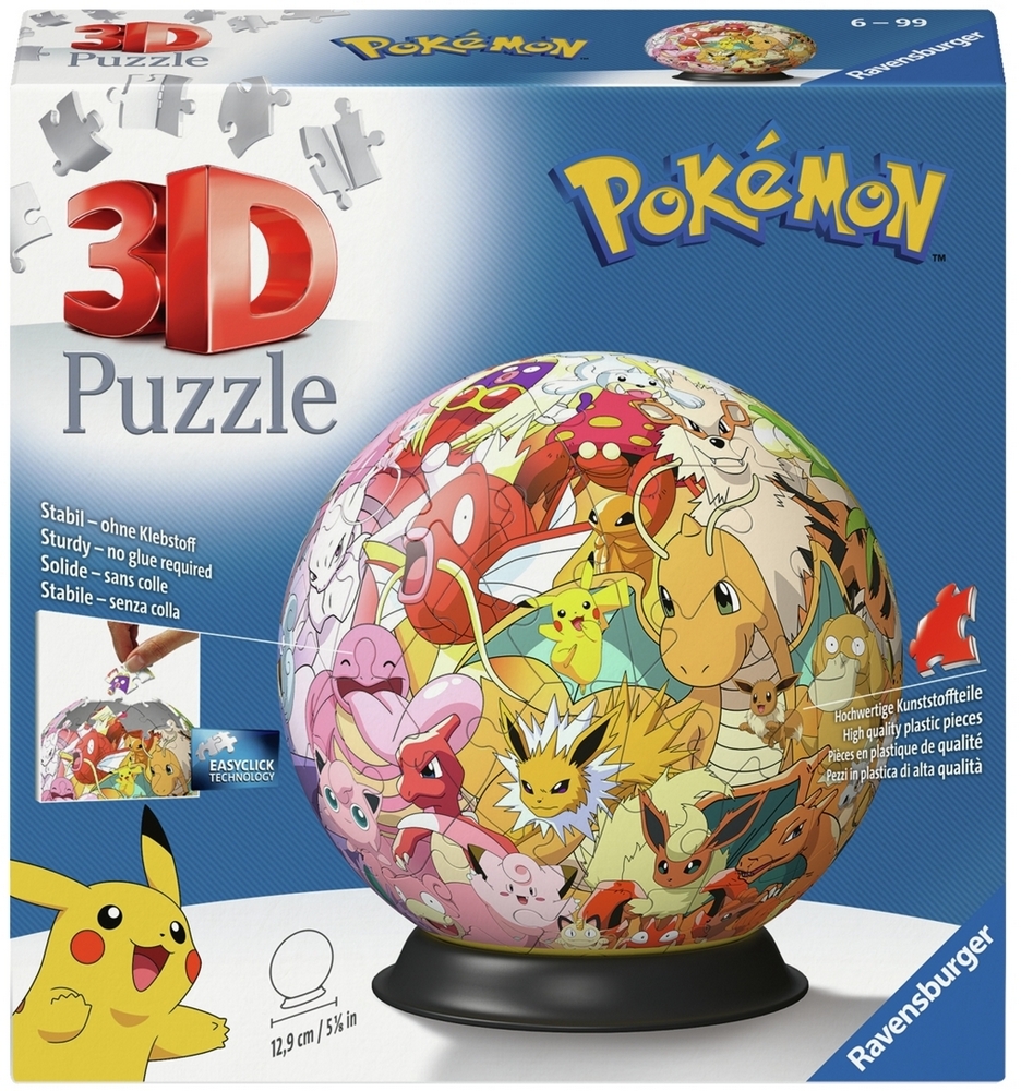 Ravensburger Puslespil - 3D: Pokemon - Kanto Region, 72 brikker