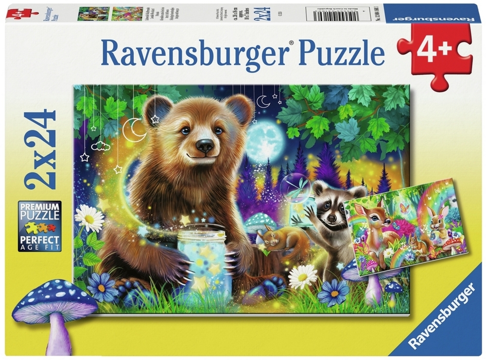 Ravensburger Puslespil - Vennerne i skoven, 2x24 brikker
