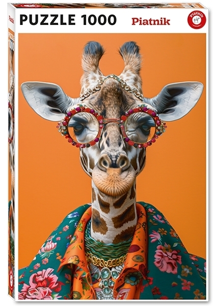 Giraffen der elsker mode, 1000 brikker