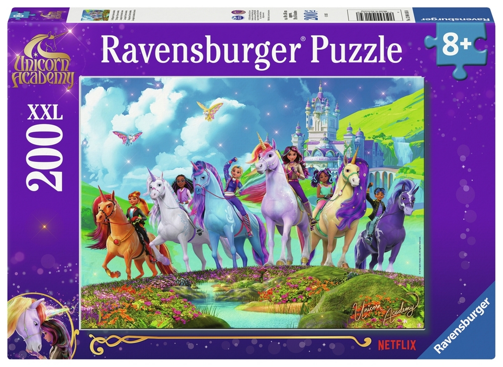 Ravensburger Puslespil - Unicorn Academy, 200 brikker