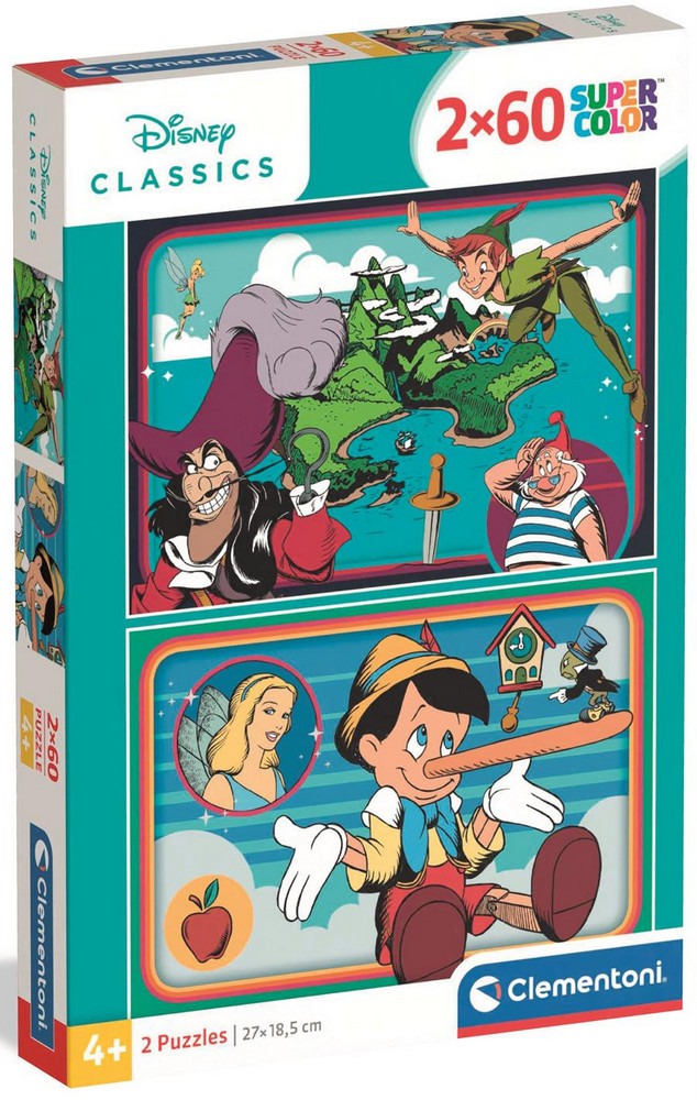 Disney: Peter Pan - Pinocchio, 2x60 brikker