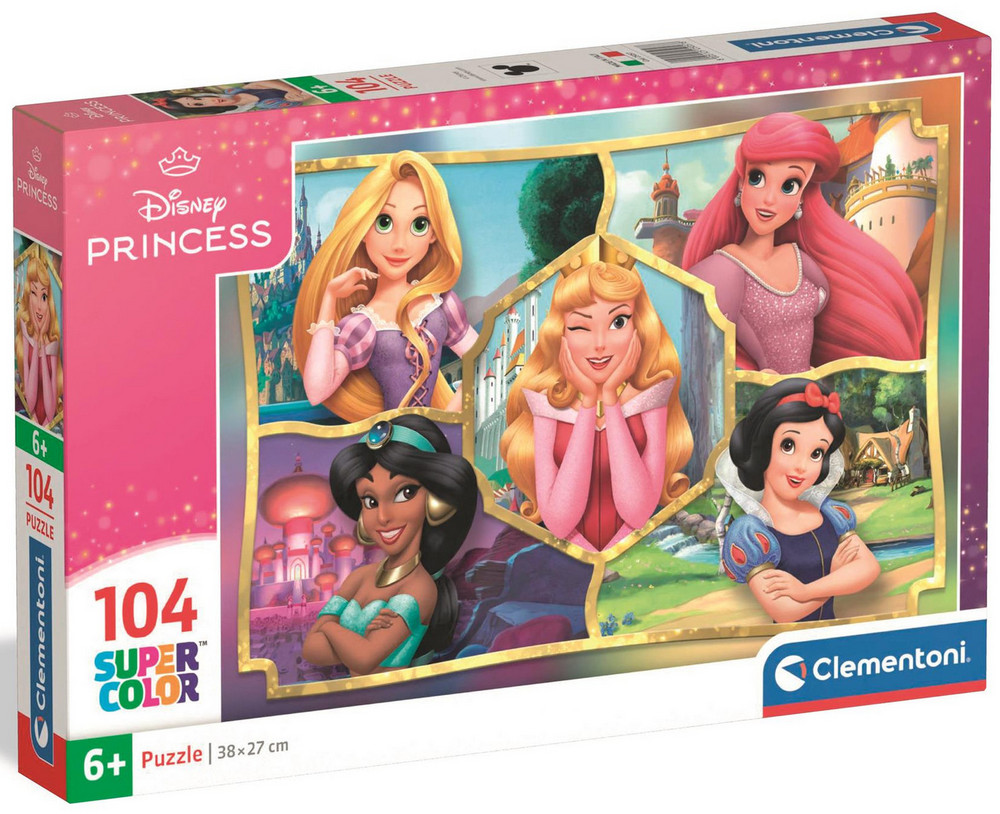 Disney prinsesser: Collage, 104 brikker