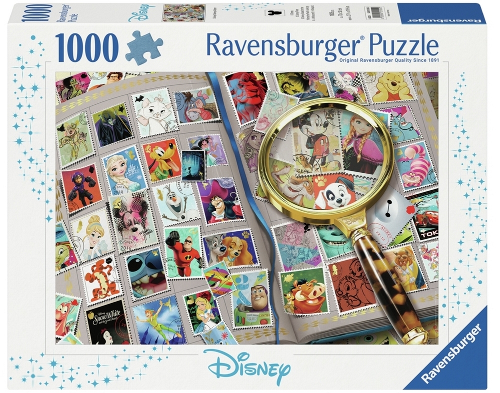 Ravensburger Puslespil - Disney: Frimærker, 1000 brikker
