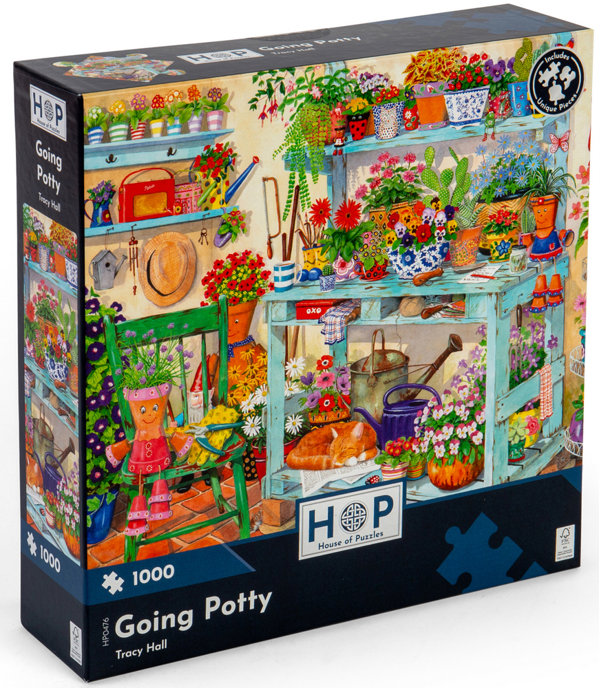 Hall: Lur blandt potter og planter, 1000 brikker